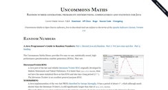 Desktop Screenshot of maths.uncommons.org